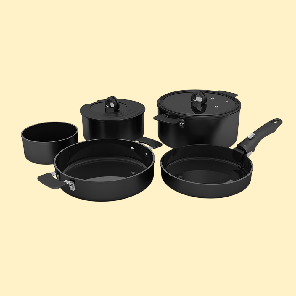 Набор посуды с керамическим покрытием Save&Stock 8-в-1 от Resto Kitchenware