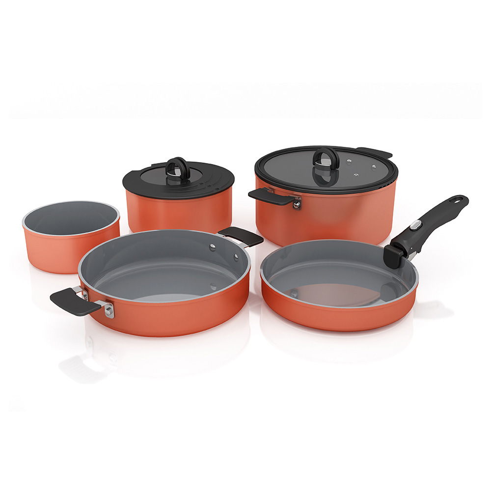 Набор посуды с керамическим покрытием Save&Stock 8-в-1 от Resto Kitchenware